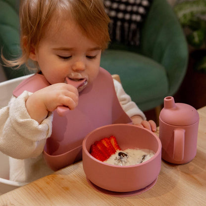 Baby Silicone Suction Bowl with Lid - Tradewinds