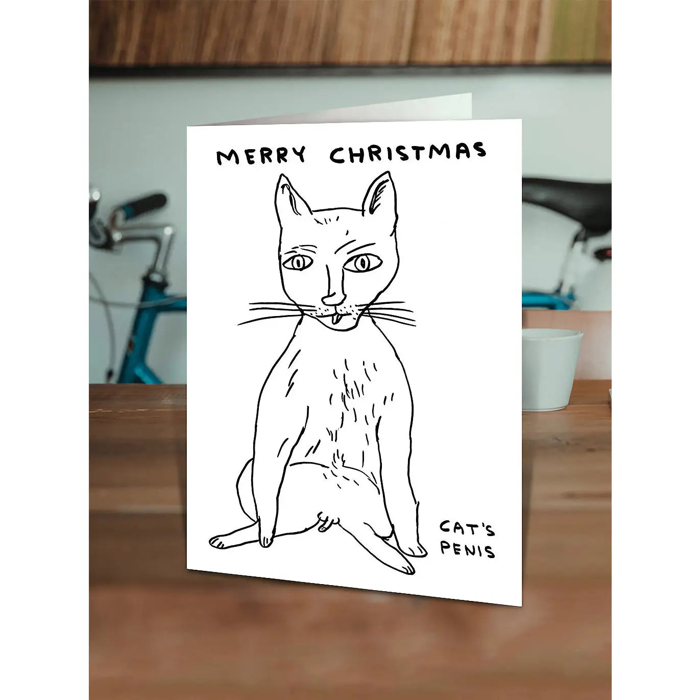 Christmas Cat Penis Card