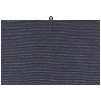 Midnight Linen Pinstripe Dishtowel