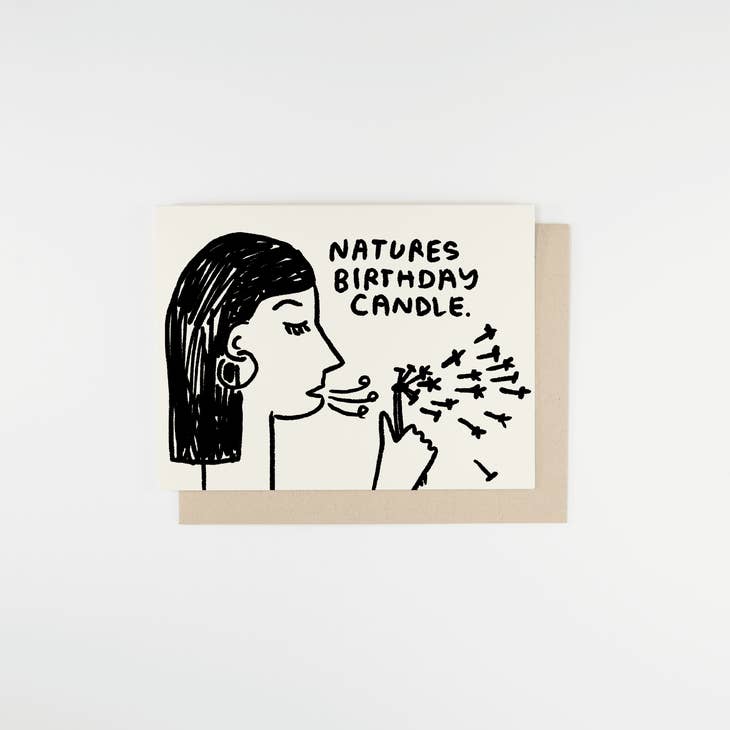 Natures Birthday Candle Card