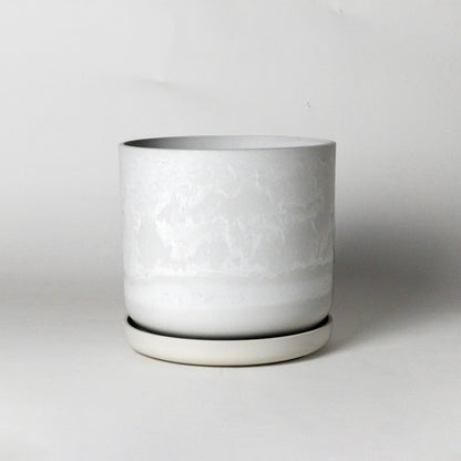 Kanso Designs Planter + Saucer 9” - Olive Sage