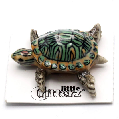 Bask Red-Eared Slider Porcelain Miniature