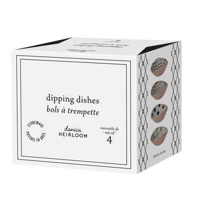 Unite Element Dipping Dishes Set stacked together showing all four patterns - PABOOM