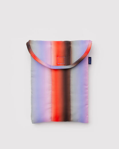 BAGGU Puffy Tablet Sleeve 8" - Gradient Stripe Poppy + Lilac