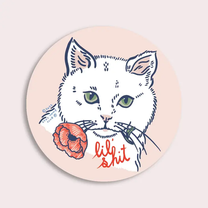 Lil Shit (Cat) Vinyl Sticker