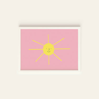 Happy Sun Postcard Print