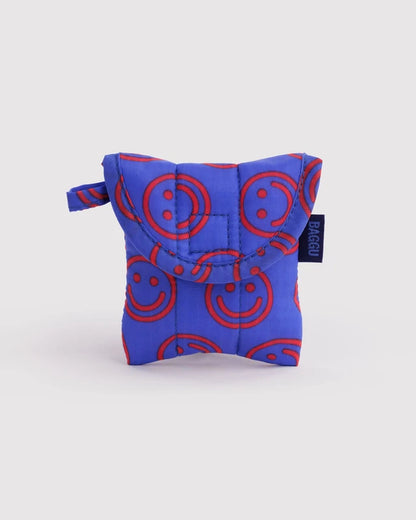 BAGGU Puffy Earbuds Case Mini Cobalt Happy