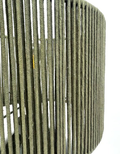 Forest Green Table Lamp With Corded Shade