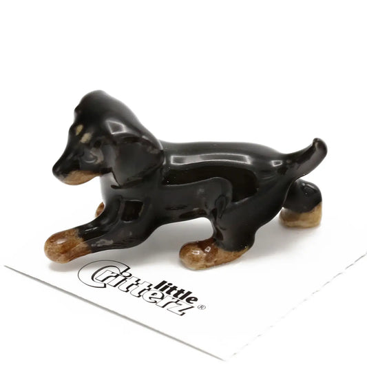 Caboose Dachshund Porcelain Miniature