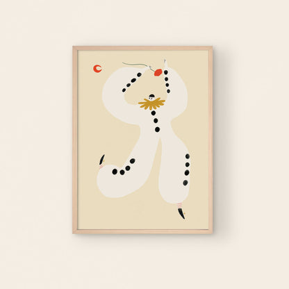 Pierrot Clown Art Print