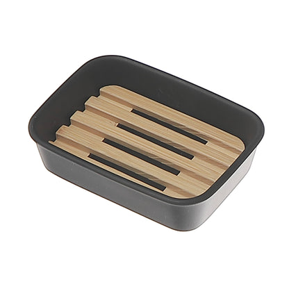 Polyresin Soap Dish With Bamboo