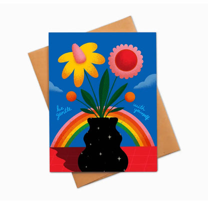 Be Gentle With Yourself Greeting Card - PABOOM