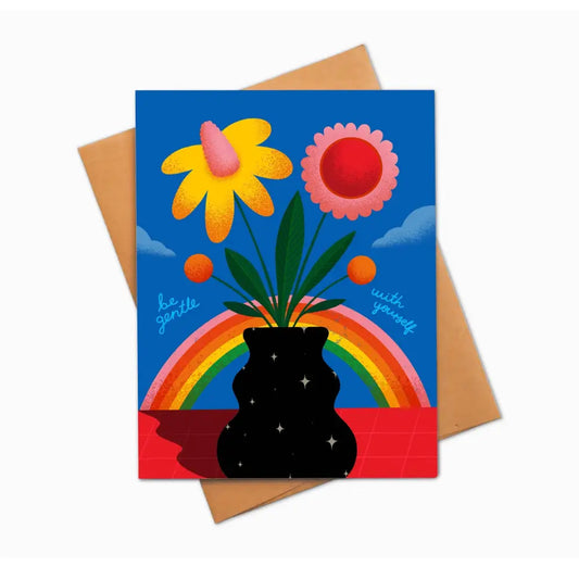 Be Gentle With Yourself Greeting Card - PABOOM