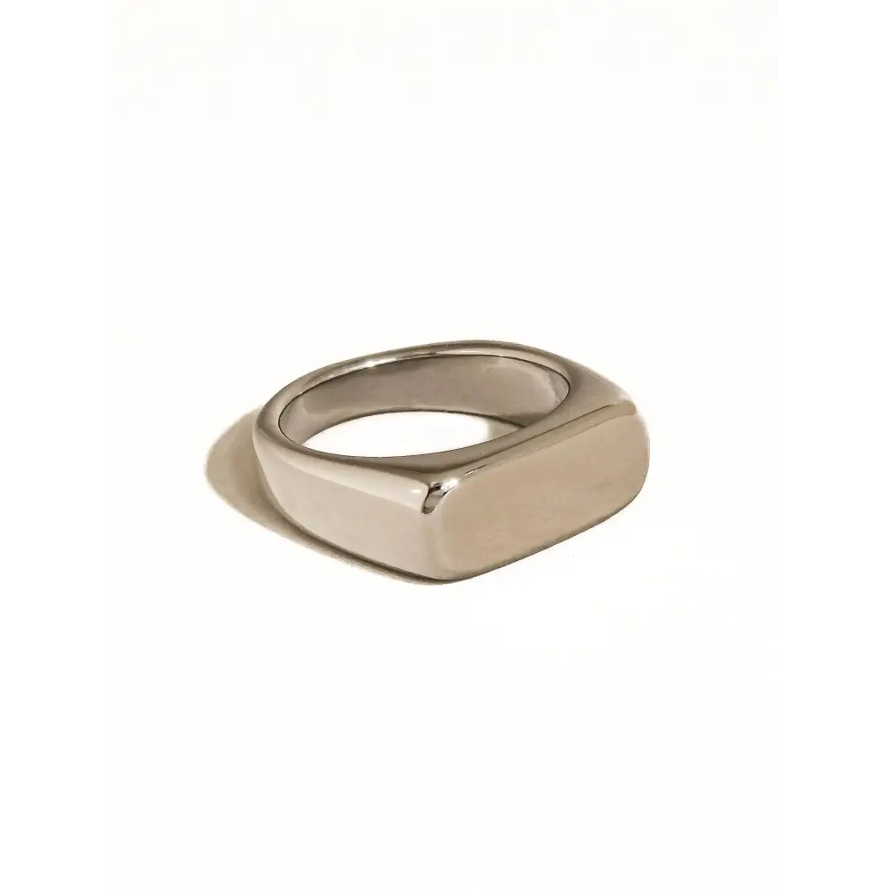 Flânerie by MAIQ - Glayce 18K Gold Non-Tarnish Classic Signet Ring Yellow