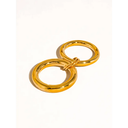 Flânerie by MAIQ - Gravité 18K Gold Non-Tarnish Double Stack Band Ring 7 / Yellow