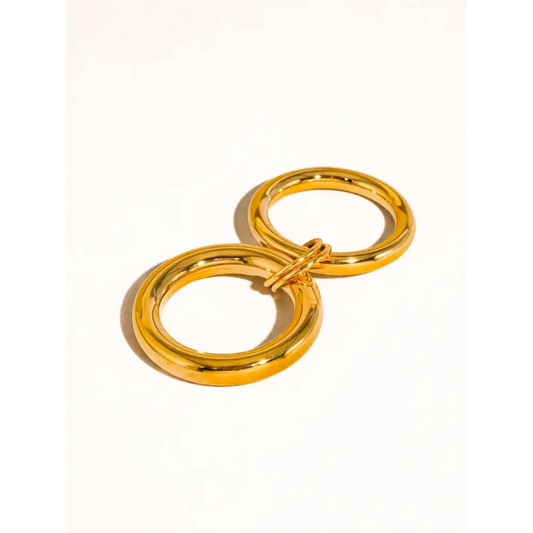 Flânerie by MAIQ - Gravité 18K Gold Non-Tarnish Double Stack Band Ring 7 / Yellow