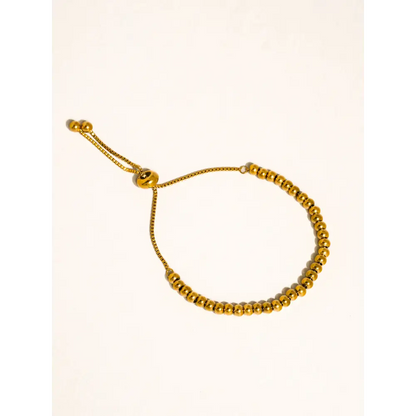 Flânerie by MAIQ - Liliane 18K Gold Non-Tarnish Beaded Bracelet Liliane-Gold-M / Yellow