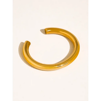 Flânerie by MAIQ - Roussel 18K Gold Non-Tarnish Classic Cuff Bangle Yellow