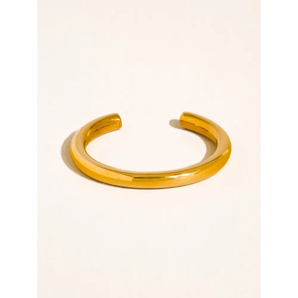 Flânerie by MAIQ - Roussel 18K Gold Non-Tarnish Classic Cuff Bangle Yellow