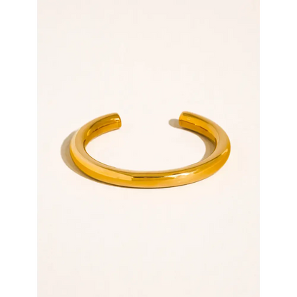 Flânerie by MAIQ - Roussel 18K Gold Non-Tarnish Classic Cuff Bangle Yellow