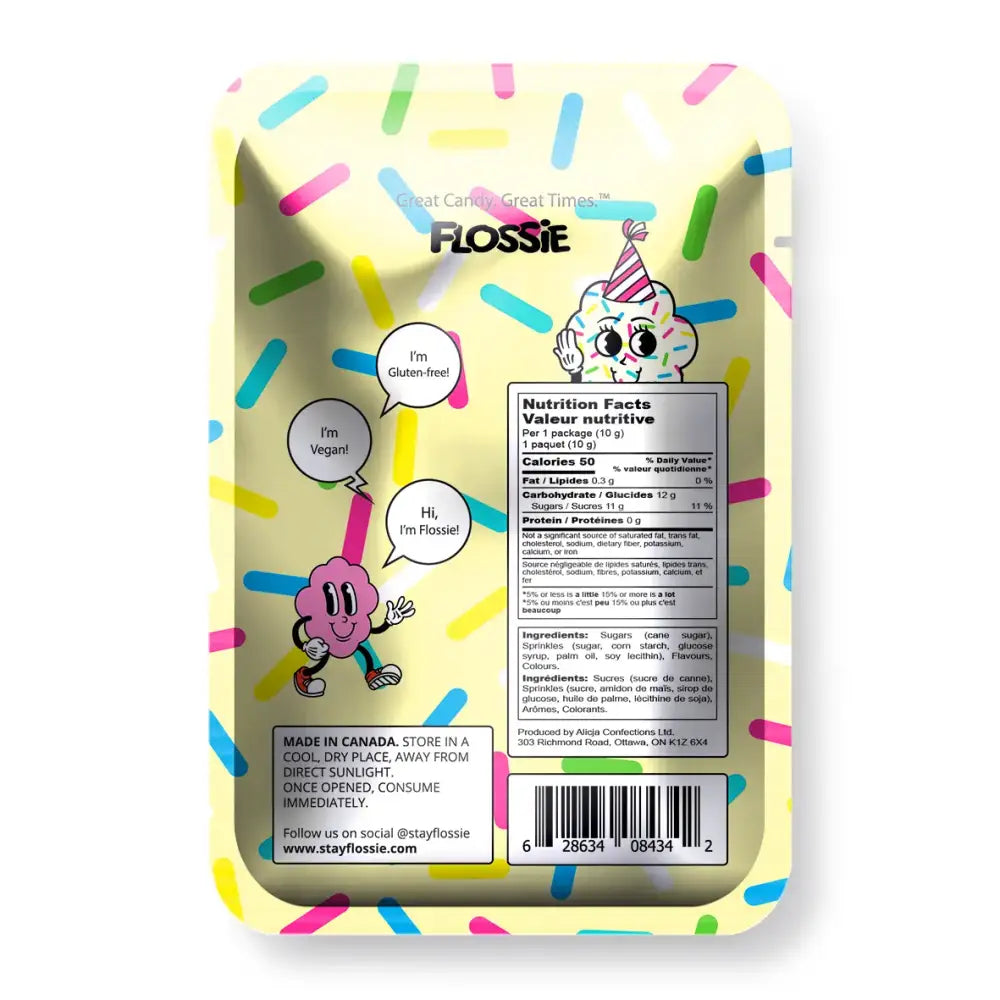 Flossie Birthday Cake Cotton Candy - PABOOM