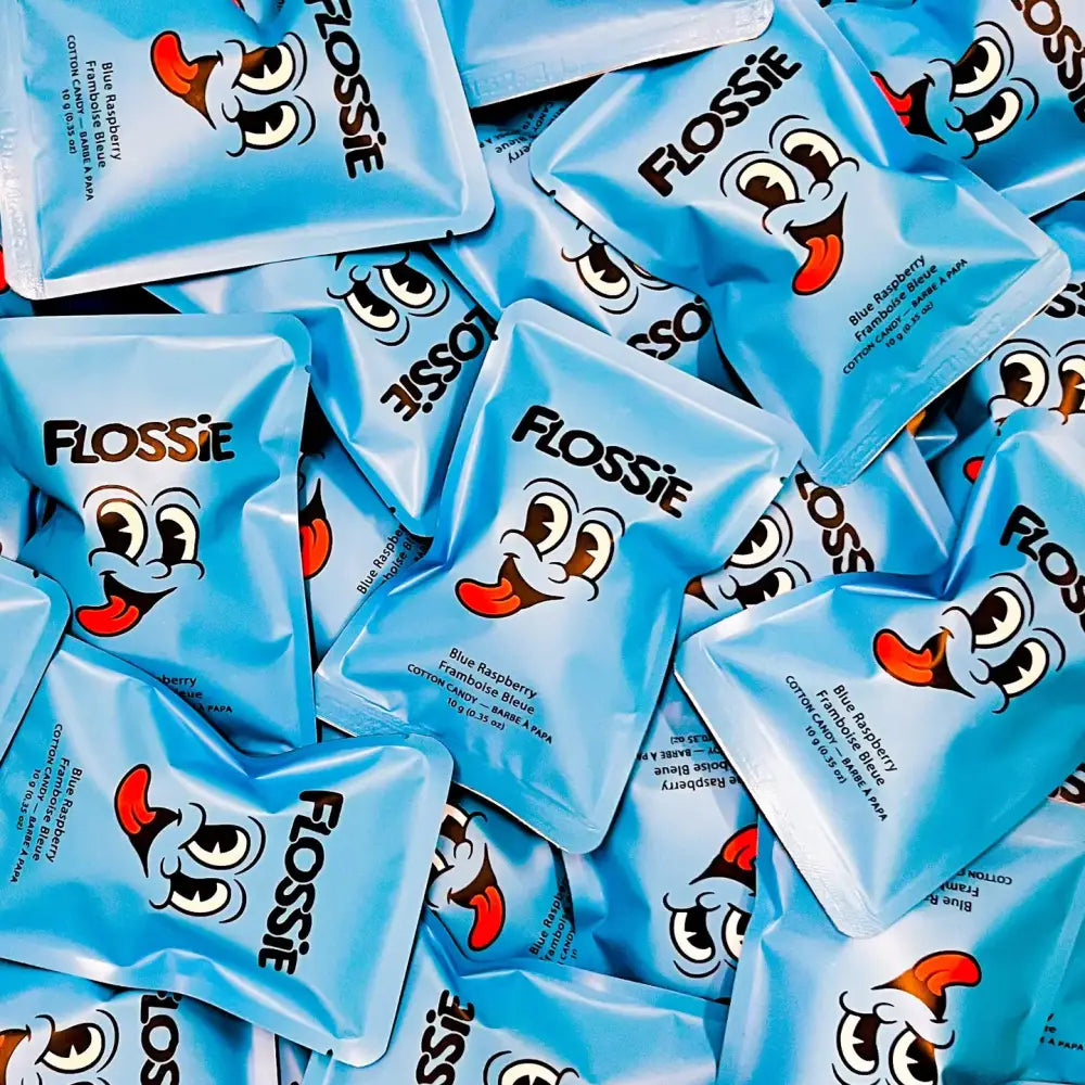 Flossie Blue Raspberry Cotton Candy - PABOOM