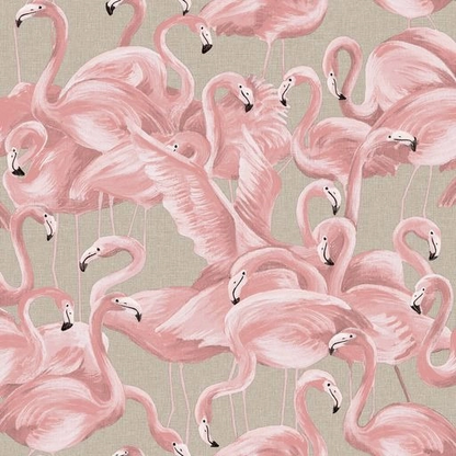 Flamingo Ballerina Peel and Stick Wallpaper, 28 sq. ft.