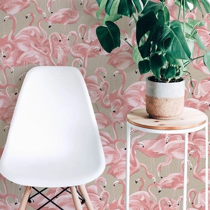 Flamingo Ballerina Peel and Stick Wallpaper, 28 sq. ft.