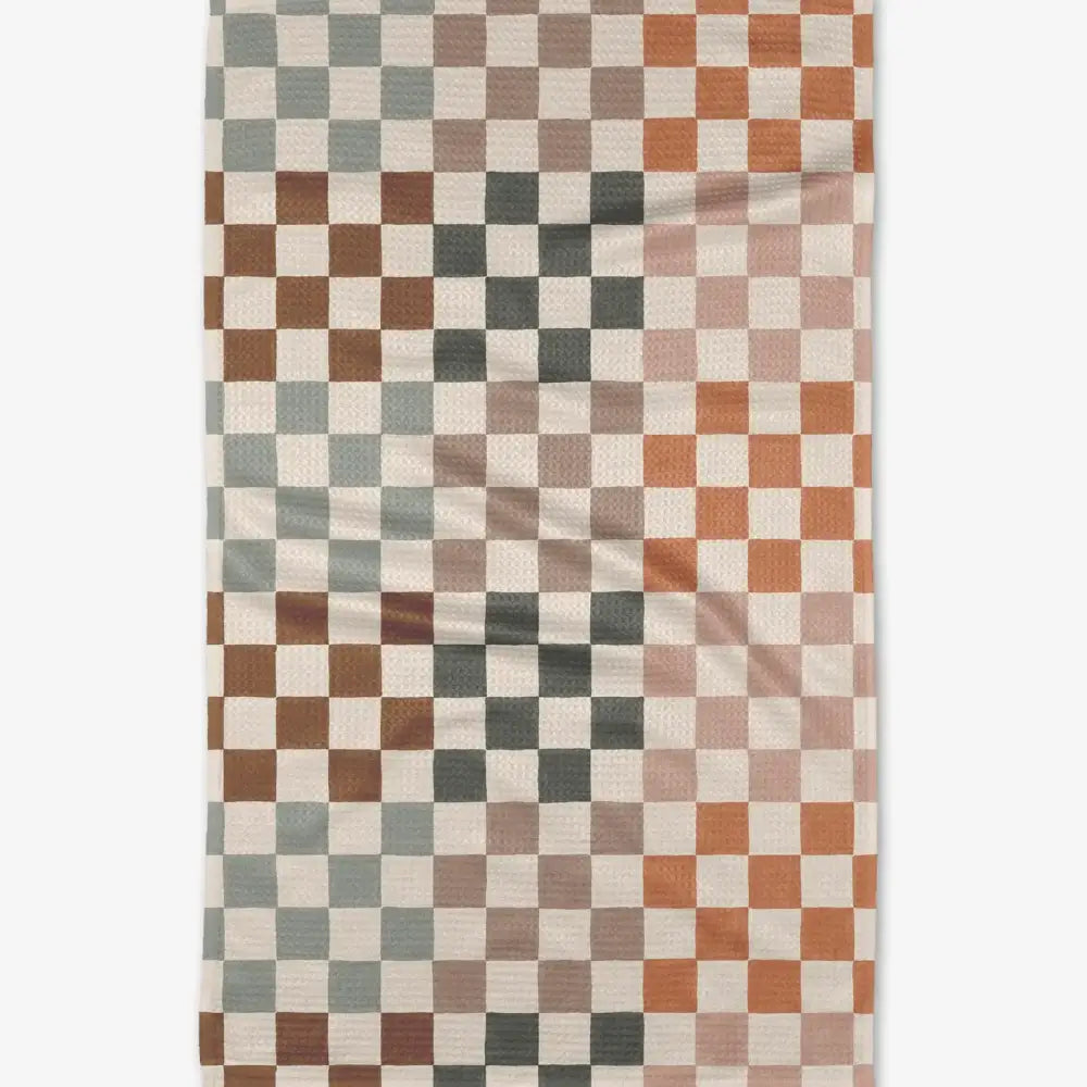 Autumn Checkers Tea Towel - PABOOM