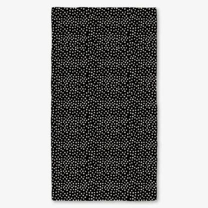 Dotty Black Luxe Bath Towel - PABOOM