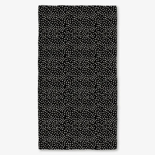 Dotty Black Luxe Bath Towel - PABOOM