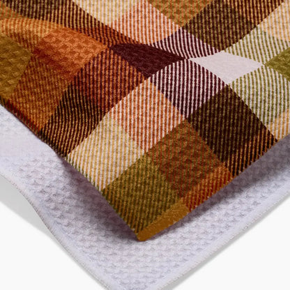 Rustic Autumn Plaid Tea Towel - PABOOM