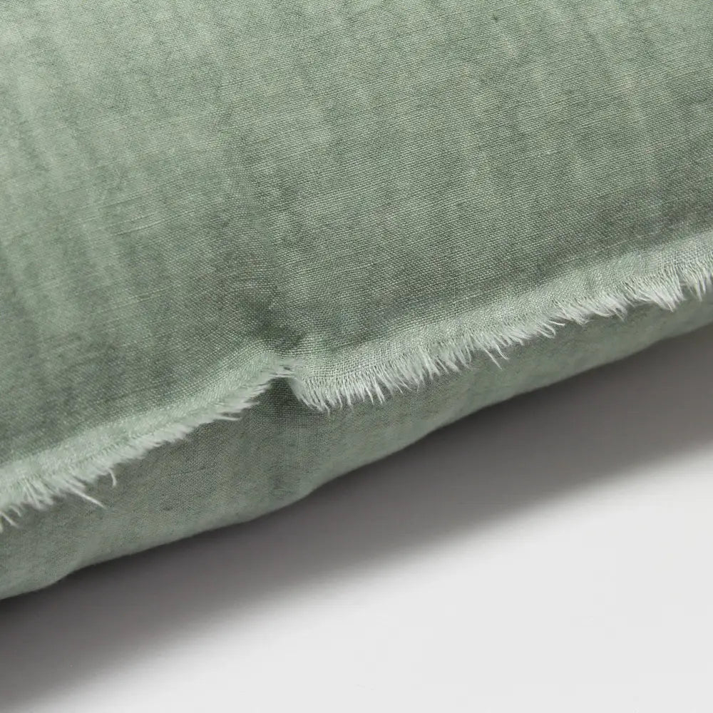 Giardino Segreto - Frayed Edge Pure Linen Cushion Cover