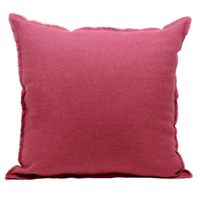 Giardino Segreto - Frayed Edge Pure Linen Cushion Cover