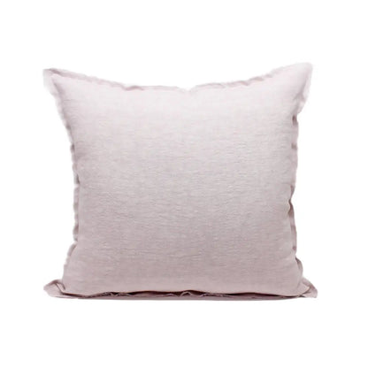 Giardino Segreto - Frayed Edge Pure Linen Cushion Cover rose / 49 x cm