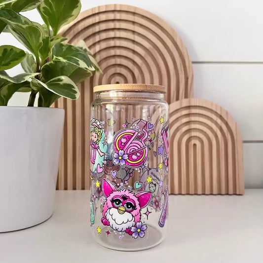 90's Icons Glass Cup - PABOOM