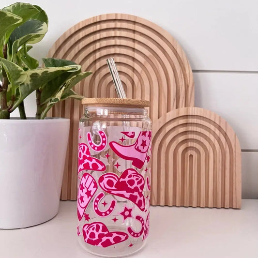 Disco cowgirl glass cup - PABOOM