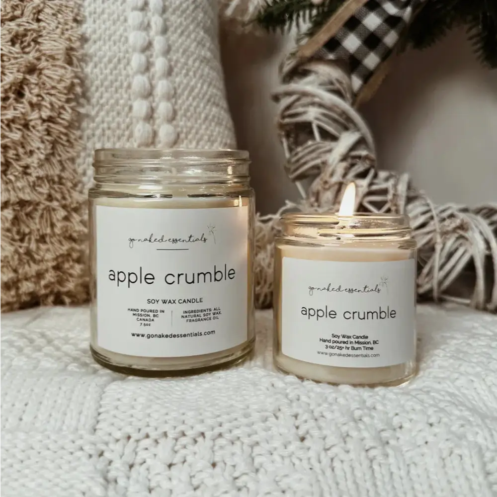Apple Crumble Soy Candle 3oz - PABOOM