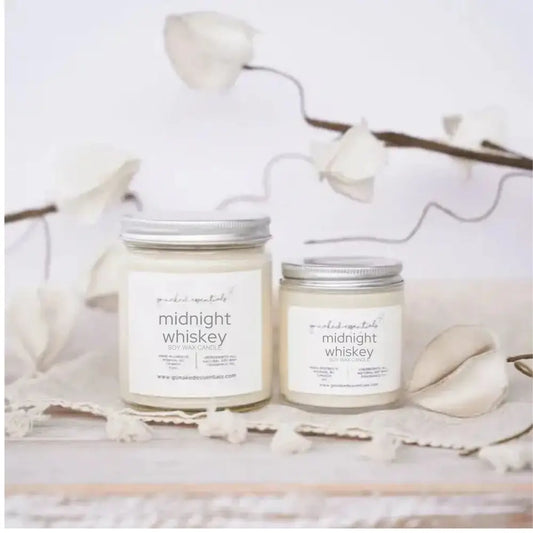 Go Naked Essentials - Midnight Whiskey Soy Candle 3oz
