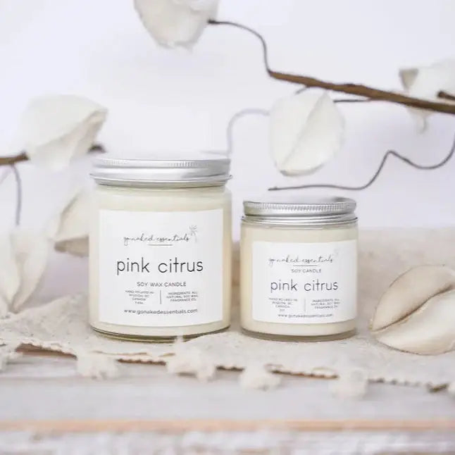 Pink Citrus Soy Candle 3oz - PABOOM