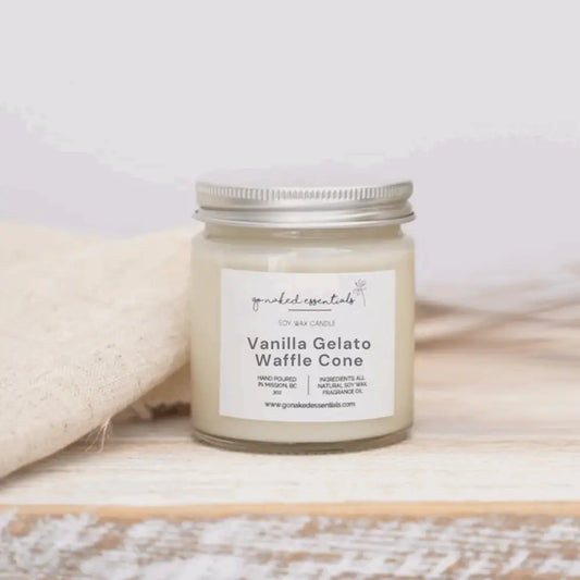 Vanilla Gelato + Waffle Cone Soy Candle