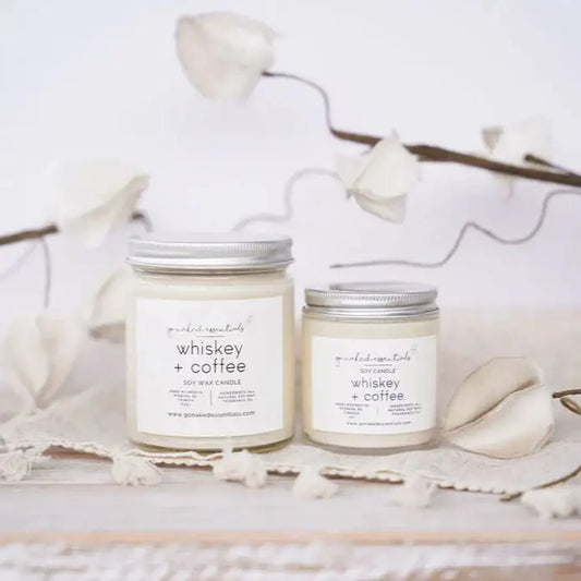 Whiskey + Coffee Soy Candle 3oz - PABOOM