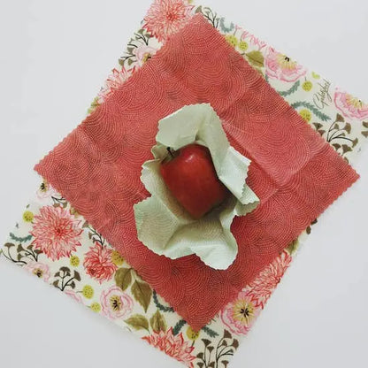 Pink Floral Food Wraps Set - PABOOM