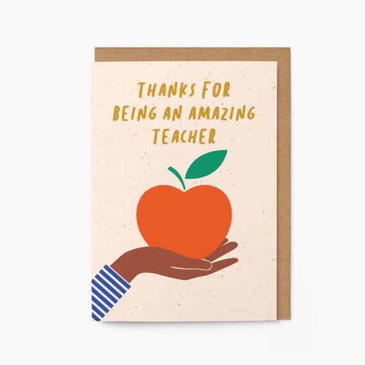 Graphic Factory - Amazing Teacher - Thank You Card Standard cello