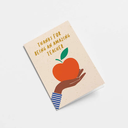 Graphic Factory - Amazing Teacher - Thank You Card Standard cello