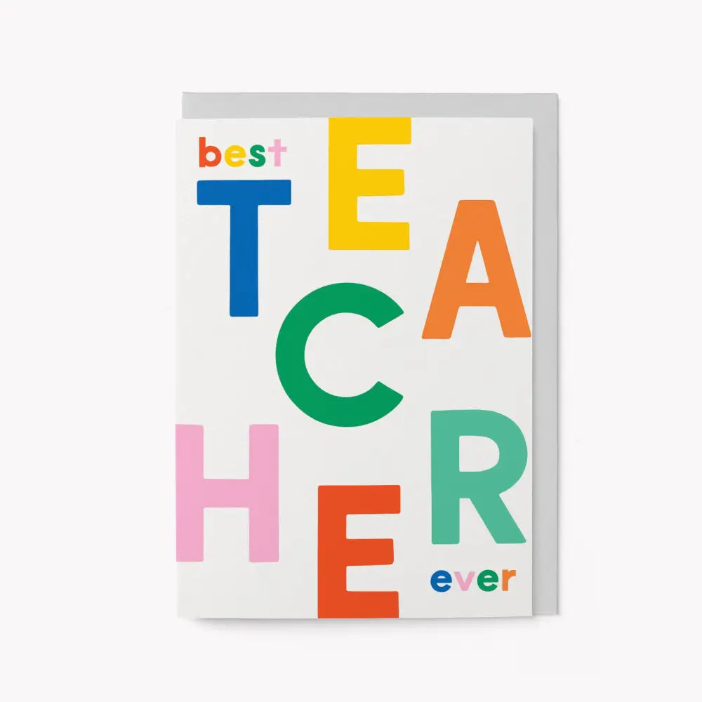 Graphic Factory - Best Teacher Ever - Greeting Card English / Standard cello