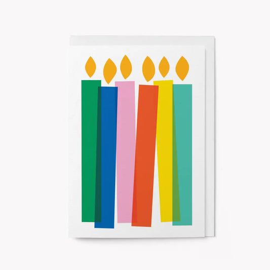 Graphic Factory - Birthday candles - Greeting Card Standard cello