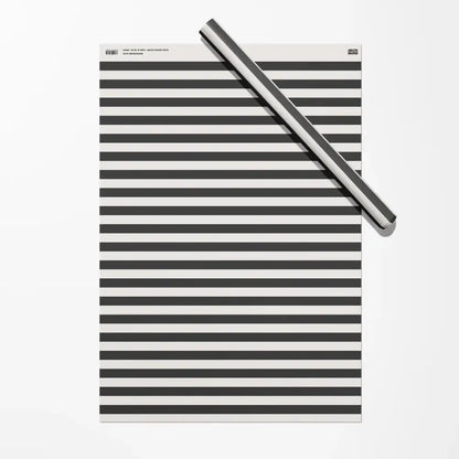 Black Stripe Gift Wrap - PABOOM