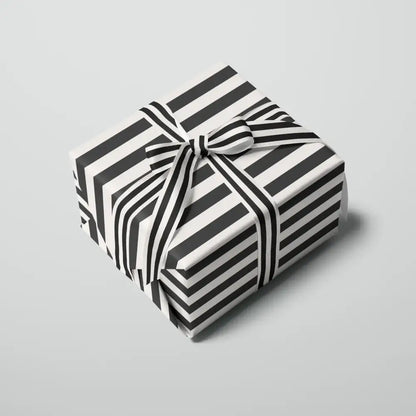 Black Stripe Gift Wrap - PABOOM