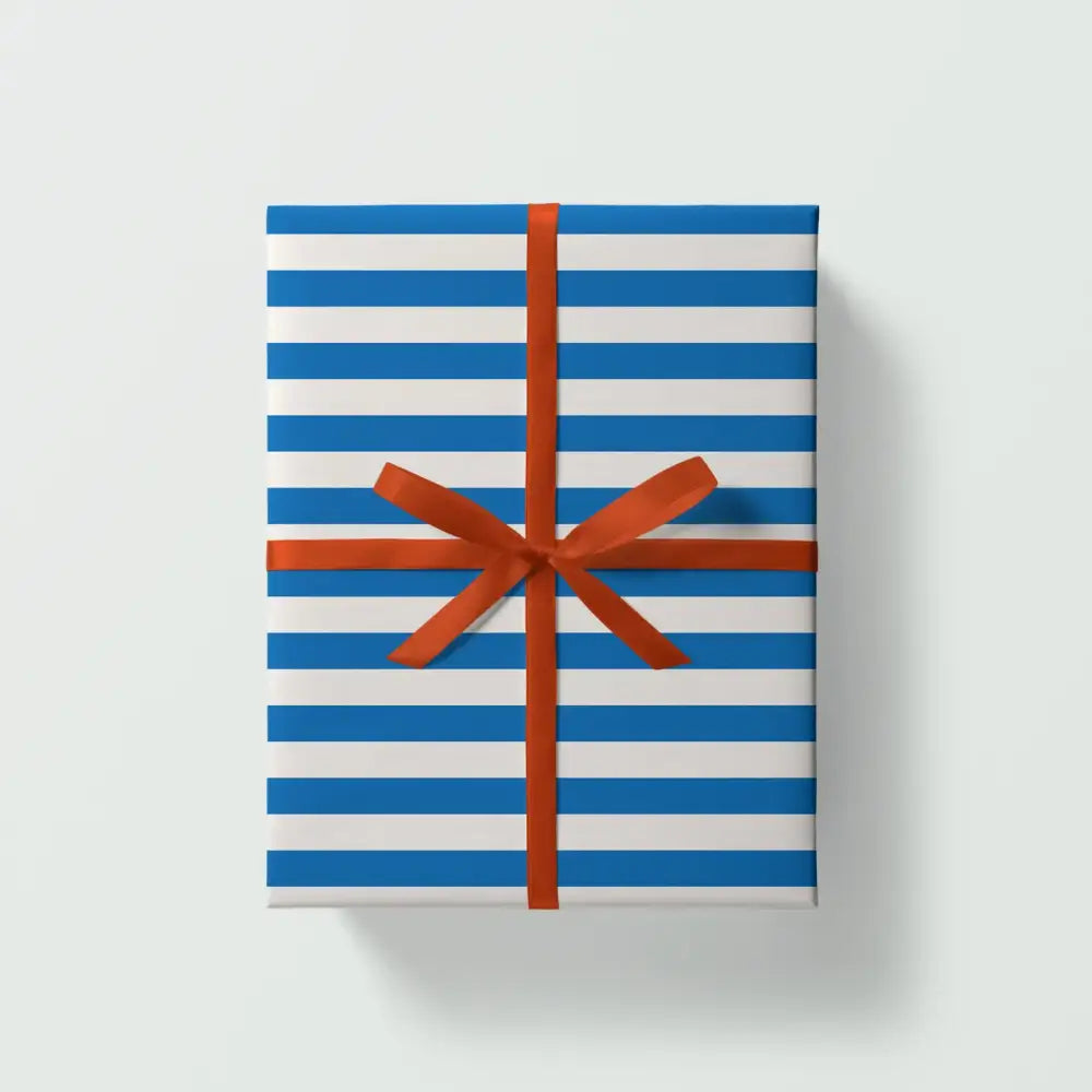 Blue Stripe Gift Wrap - PABOOM